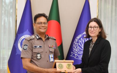 পুলিশ হেডকোয়ার্টার্স এ আইজিপির সঙ্গে জার্মান দূতাবাসের ডেপুটি হেড অব মিশনের সাক্ষাৎ*