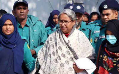 ‘বাসায় ফেরার তাড়া নেই, সেই সময় ফুরিয়ে গেছে’: ট্রাইব্যুনালে দীপু মনি