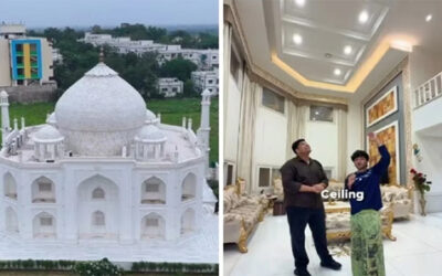 নিজের বাড়িকেই বানালেন ‘তাজমহল’