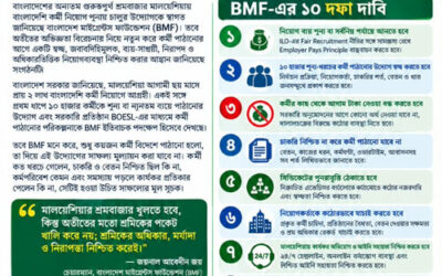 মালয়েশিয়ার শ্রমবাজার খুলছে, এবার শ্রমিক পাঠাতে BMF-এর ১০ দফা