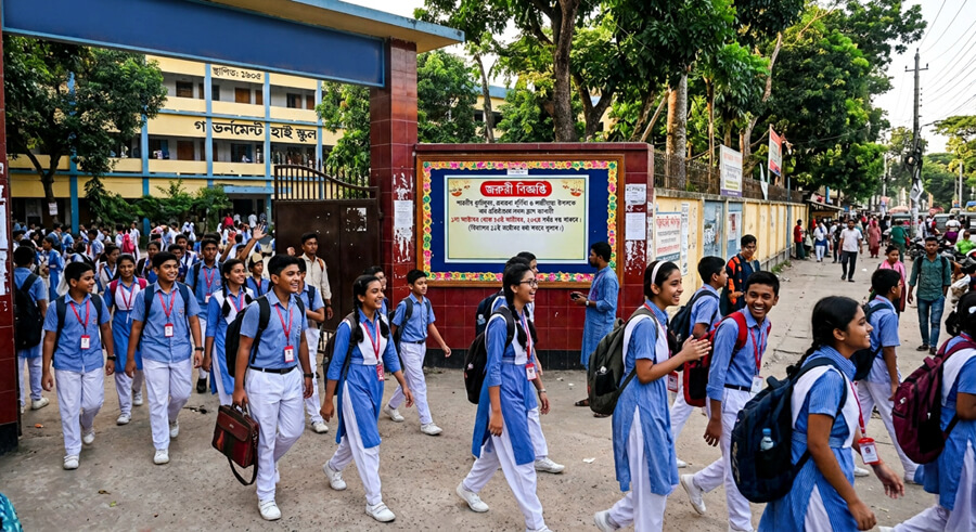 শিক্ষাপ্রতিষ্ঠানে ছুটির আমেজ, স্কুলে টানা ১০ দিন বন্ধ